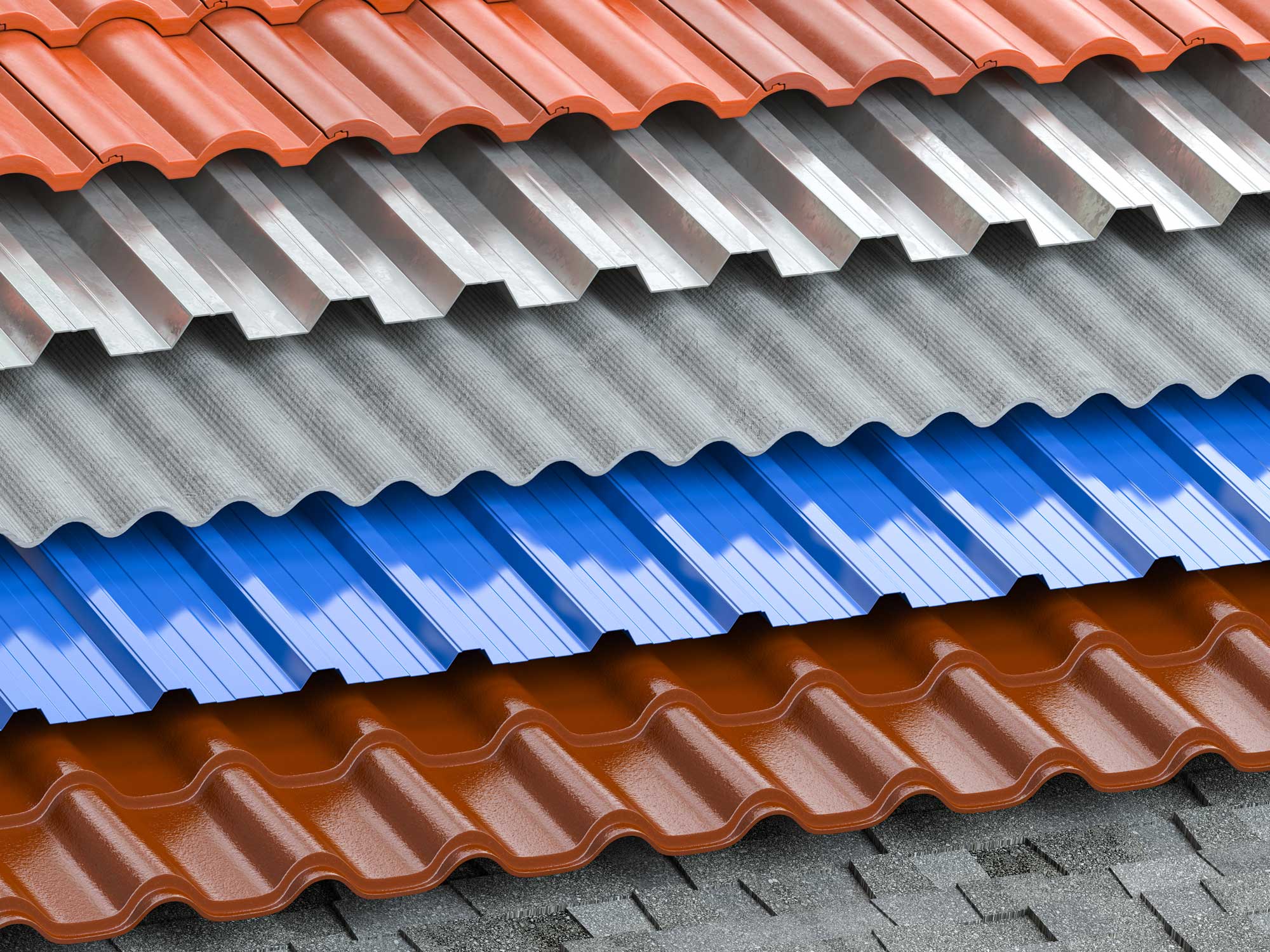 metal roof comparison, standing seam roofs, corrugated roofs