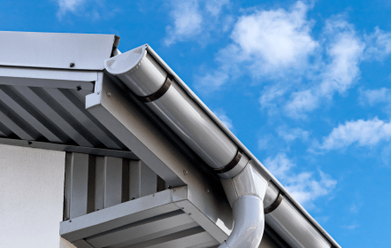 half-gutter-min trusted commercial roofers Burnsville, MN