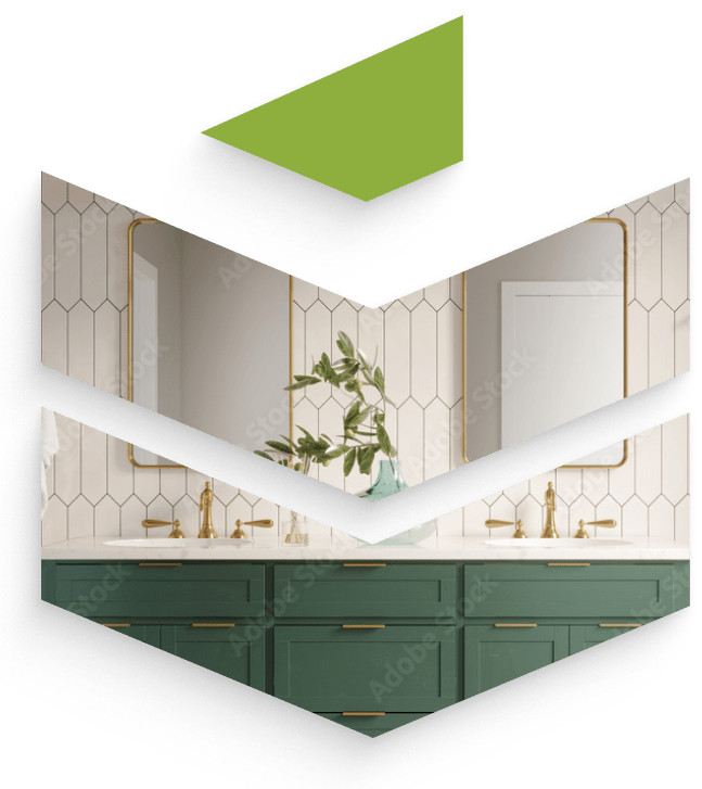 Bathroom-logo-img-min Remodeled bathroom with white tile and green cabinets