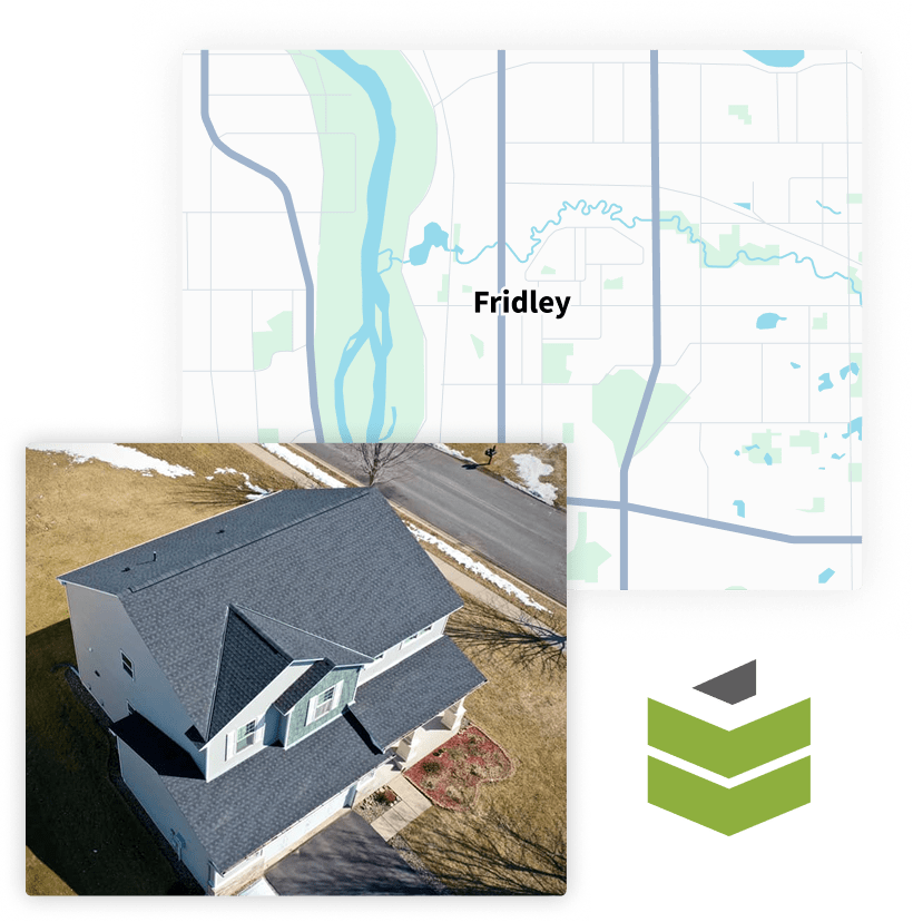 Map of Fridley, MN