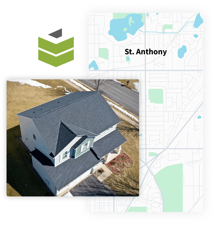 Map of St. Anthony, MN