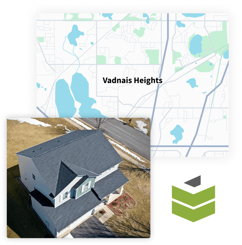 Map of Vadnais Heights, MN