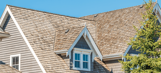 Cedar shake roofing